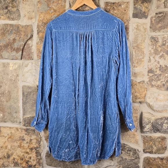 CP Shades X Free People Crushed Velvet Silk Tunic Dress - Picture 3 of 6